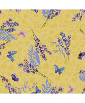 Lavanda farfalle senape